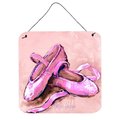 Carolines Treasures Ballet Shoes Pink Wall or Door Hanging Prints MW1305DS66